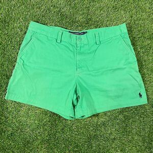 Ralph Lauren Women's vintage Sport vibrant green cotton casual shorts (10)